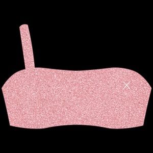 BOUTINELA bubblegum pink shimmer overlap top